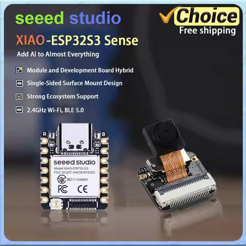 XIAO ESP32 S3 Sense with OV2640 Camera Sensor 2.4GHz Wi-Fi BLE 5.0 Microphone 8MB for IoT visual ide