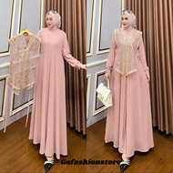 Gamis brokat kondangan simple mewah elegant Lora Maxi gamis brokat wanita dewasa gamis kondangan ter