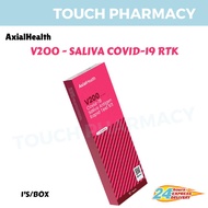 [ EXP : 31/1/2024 ] AxialHealth V200 Covid-19 Saliva Antigen Rapid Test Kit 1's/BOX