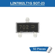 50pcs L2N7002LT1G Marking 702 SOT-23 60V/115mA N-Channel MOSFET Original