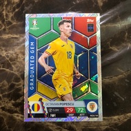 Topps Match Attax Euro 2024 Octavian Popescu - Graduated Gem - Romania