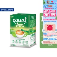 Equal Stevia หญ้าหวาน อิควล สตีเวีย ผลิตภัณฑ์ให้ความหวานแทนน้ำตาลจากหญ้าหวานธรรมชาติ ขนาด 100 ซอง 0 