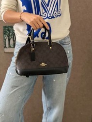 閒置全新美國Coach蔻馳女士貝殼包 手提單肩斜挎多用途包