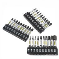 Set Bit Pemutar Skru 1/4 Baharu, Kepala Bit Gerudi Impak, Kepala Silang Heksagon Torx, Bit Pemutar S