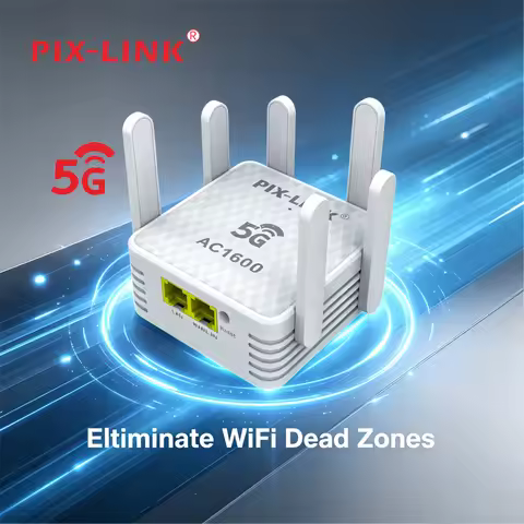 Expand Existing WiFi Network PIX-LINK AC54Q AC1600 Dual Band Amplifier 4 Modes Router AP Repeater WI