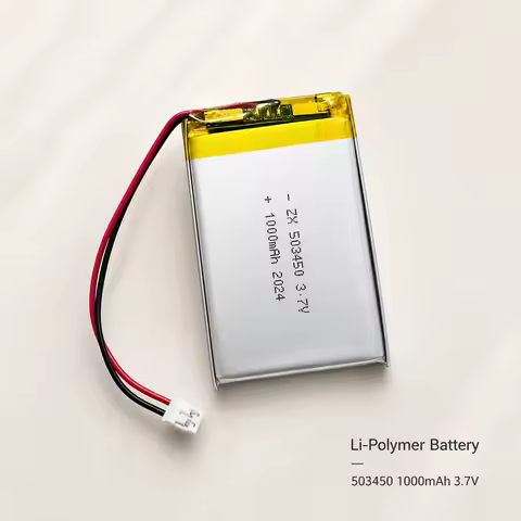 Rechargeable LiPo Battery 503450 1000mAh 3.7V PH2.0 2P Lithium Polymer Cell for Dash Cam LED Light S