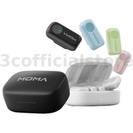 MOMA LARK A1 Wireless Lavalier Microphone 48kHz/24bit HD Noise Reduction 200m Transmission 3-Level A