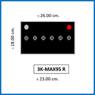 🎖แบตเตอรี่รถยนต์ 3K รุ่น MAX95L / R ชนิดMF 75Ah. /พร้อมใช้ ไม่ต้องเติมน้ำ /สำหรับรถเก๋ง ปิคอัพ SUV
