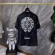 Chrome Hearts Chrome Hearts Luminous Graffiti Short Sleeve American Loose T-Shirt