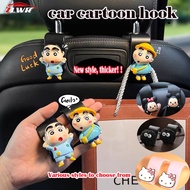 New 2pcs car seat hooks, door hooks, car storage hooks, cartoon pattern car hooks, interior modifica