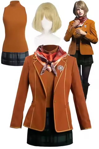 Ashley Cosplay Fantasy Game Hazard Bio 4 Role Play Fantasia Women Costume Outfits Fancy Dress Up Car