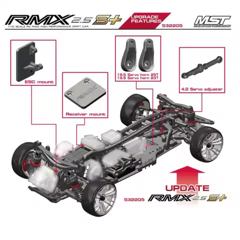 MST RMX 2.5S 532205 RWD KIT 1/10 RC Electric Remote Control Model Car Drift Racing Adult Children's 
