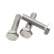 304 Stainless Steel External Hexagon Screw Extended Full Thread Screw M22/M24