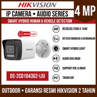DS-2CD1043G2-LIU HIKVISION IP CAMERA CCTV 4MP OUTDOOR AUDIO SERIES SMART HYBRID LIGHT