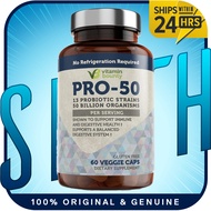 Vitamin Bounty Pro-50 Probiotics Supplement- 13 Probiotic Strains, Gut Health,Digestive Health, Daily Probiotic