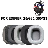 UQPYO 1Pair Ear Cushion, Protein Leather Headphone Accessories Ear Pads, Foam Sponge Replacement Ear