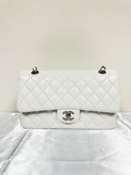 Chanel vintage white caviar medium CF25 中號 荔枝皮 classic double flap