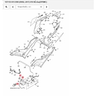 BK6F247A0000 Coolant Pipe Genuine YAMAHA
