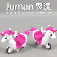 Bulk Cargo  Unicorn Car Model Figure DIY Doll Material Desktop Decoration Children's Toys C4VJ
