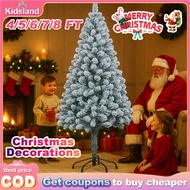 【Kidsland】Christmas Tree 4/5/6/7/8FT Flowing Tree Red Fruit Tree White Tree Xmas Tree Decoration Set