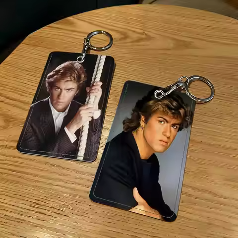 Singer George Michael Card Holder Keychain Key Ring Door Lock Access Protective Case For Security Gi