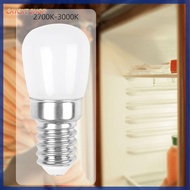 CAYCXT SHOP 2PCS บ้านในบ้าน 110โวลต์/220โวลต์ สีขาวอบอุ่น/สีขาว ไฟในตู้เย็น หลอดไฟในตู้เย็น สกรูขนาดเล็กแคระ โคมไฟแอลอีดี