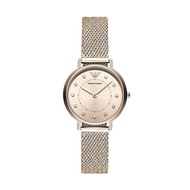 EMPORIO ARMANI WATCHES Emporio Armani AR11129 Women's Two-Hand Pink Stainless Steel Watch