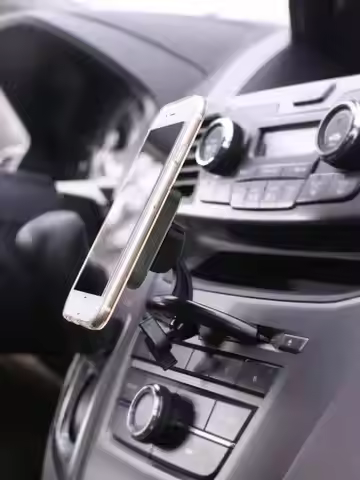 Car CD Slot Phone Mount - 360° Rotation, Universal for All Phones, Ideal for Navigation & Dash Cam
