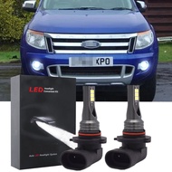 6000k สีขาว LED หลอดไฟหมอกด้านหน้า 12V-24V ชุด 2 สําหรับ Ford Ranger T6 (ปี 2010 - 2015) (หลอดไฟหมอก