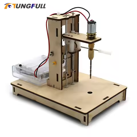 Mini Desk Bench Drill Mini Drill Press for Bench Drilling Machine Wood Block Building Education Scie