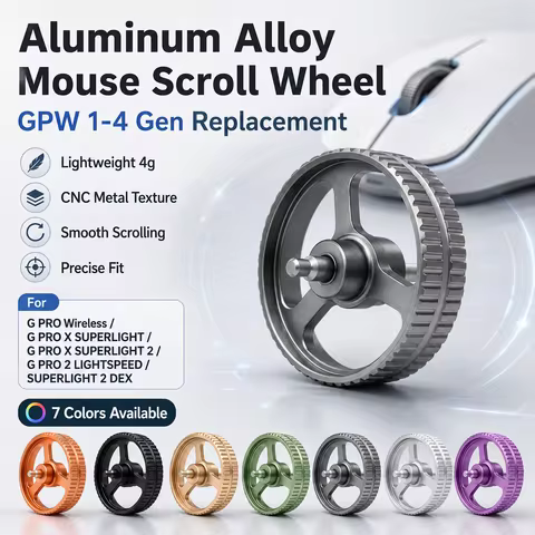Aluminum Alloy Mouse Scroll Wheel Replacement for Logitech G PRO Wireless G PRO X SUPERLIGHT 2 G PRO