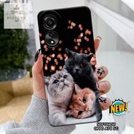 HP Oppo A78 5G Case - Oppo A78 5G casing - Cats case Motif - Cellphone protector - Oppo - Oppo A78 5