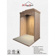 【𝐃𝐞𝐇𝐚𝐮𝐳_𝐅𝐮𝐫𝐧𝐢】 Hindu Prayer Altar / Pooja Mandir Tabletop & Wall Mount With LED 🪔