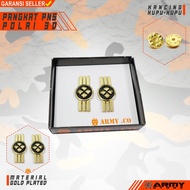 3D civil servant rank pin brooch
