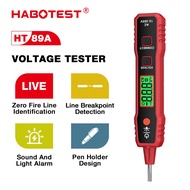 HABOTEST HT89A Voltage Tester AC 12-300V NCV Measurement Wire Continuity Detection Induction Contact