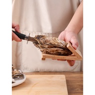 Oyster Hand Oyster Hand Oyster Opening Dedicated Wooden Tray Stainless Steel Pry Oyster Oyster Scall