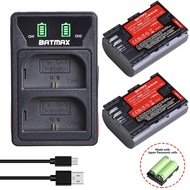 💥2Pcs 2040mAh LPE6 LP-E6N Baery Made with PAN Cell   Dual LED Charger for Canon 5D Mark II III  IV 70D 5Ds 6D 80D 60D