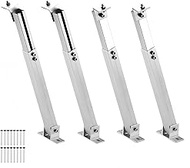 2 Set Solar Panel Tilt Mounting Brackets, 15-30° Adjustable Solar Panel Stands, Aluminum Alloy RV So