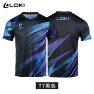 LOKI T7 DryFit Table Tennis Shirt T-7 Black Pingpong Authentic Premium Jersey Shirts Bnew