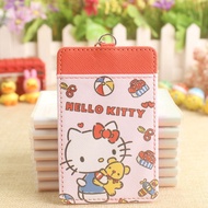 Sanrio Hello Kitty Holding Teddy Bear Ribbon Ezlink Card Holder with Keyring