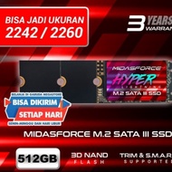 SSD - MIDASFORCE 512GB SSD M.2 SATA MIDASFORCE HYPERLIGTNING