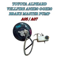 Brake Master Pump / Brake Booster Toyota Alphard Vellfire ANH20 08-15 Brake Master Pump / Brake Boos