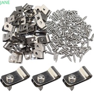 JANRY 100pcs Fence Clamp Livestock Durable Chain Link Fence Ties Metal Fence