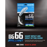 NEWEST -YONEX BG 66 BRILLIANT - BG66 BRILLIANT ORIGINAL SP BADMINTON STRINGS