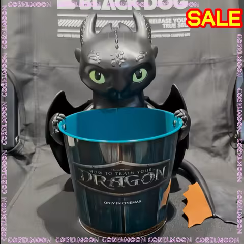 New In Stock Train Dragonn Movie Peripheral Water Cup Shar Feilong Toothless Model Cup Straw Cup Pop