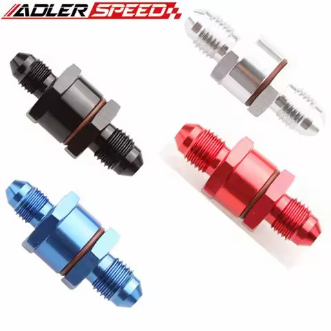 150 Micron 4AN AN-4 Male High Flow Turbo Oil Feed Line Filter Fitting Adapter