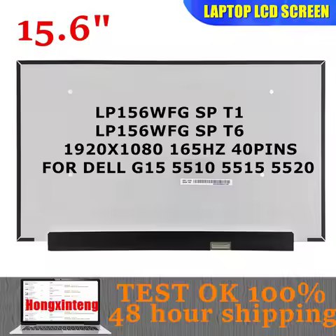 Origin15.6 Laptop LCD Screen 165HZ 40PINS 1080P 100%SRGB LP156WFG SPT6 FIT LP156WFG SPT1 B156HAN12.1