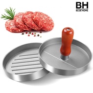 【BH】Hamburger Press 4.5" Non-Stick Patty Maker with 100 Wax Papers Heavy Duty Meatball Press for BBQ