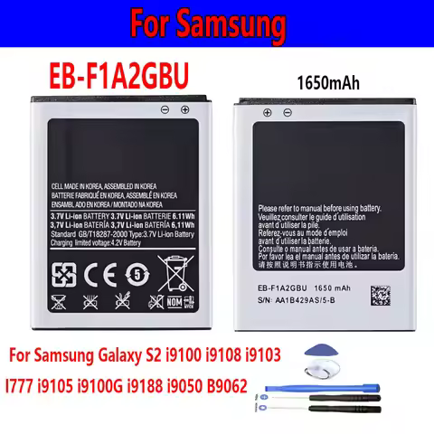 best seller EB-F1A2GBU 1650mAh Battery For Samsung Galaxy S2 i9100 i9108 i9103 I777 i9105 i9100G i91