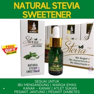 Ajmal Stevia Natural Sweetener Sugar Replacement Halal Jakim 10ml Ibu Mengandung Keto Atkin Penggant